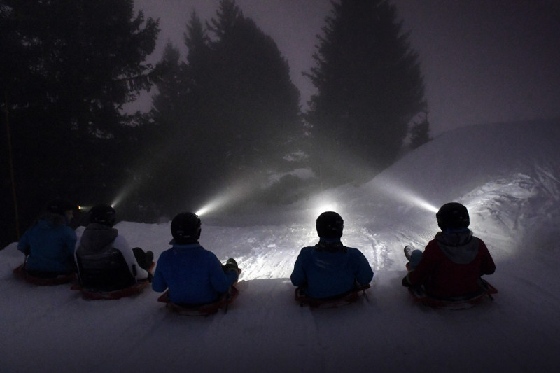 Luge bob nocturne Chamrousse