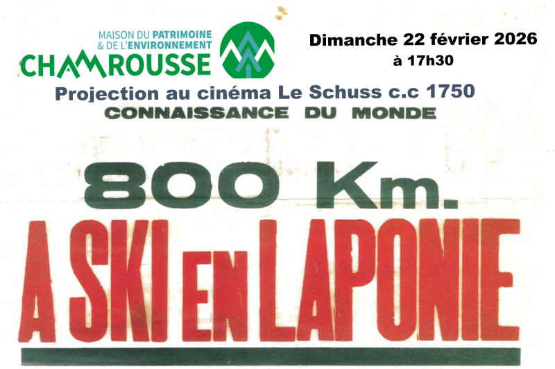 Projection film expédition Cap Nord 1948 Chamrousse