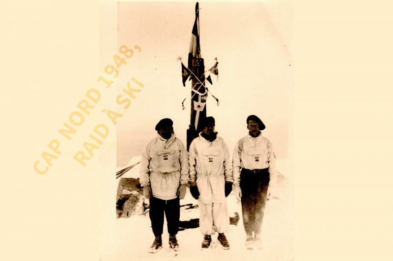Projection film Cap Nord 1948, raid à ski à Chamrousse