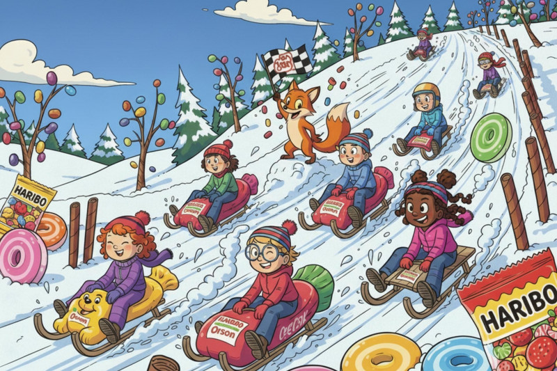 Course de luge Haribo Kids Snow_Chamrousse