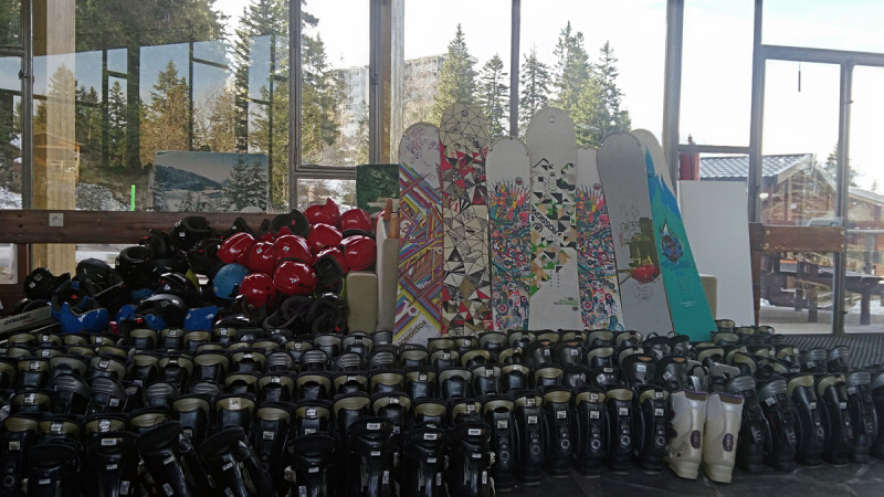 Chamrousse ski recycling collection