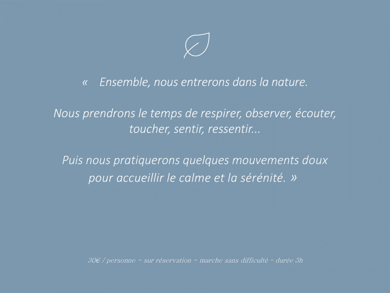 Informations balade bien-être Chamrousse