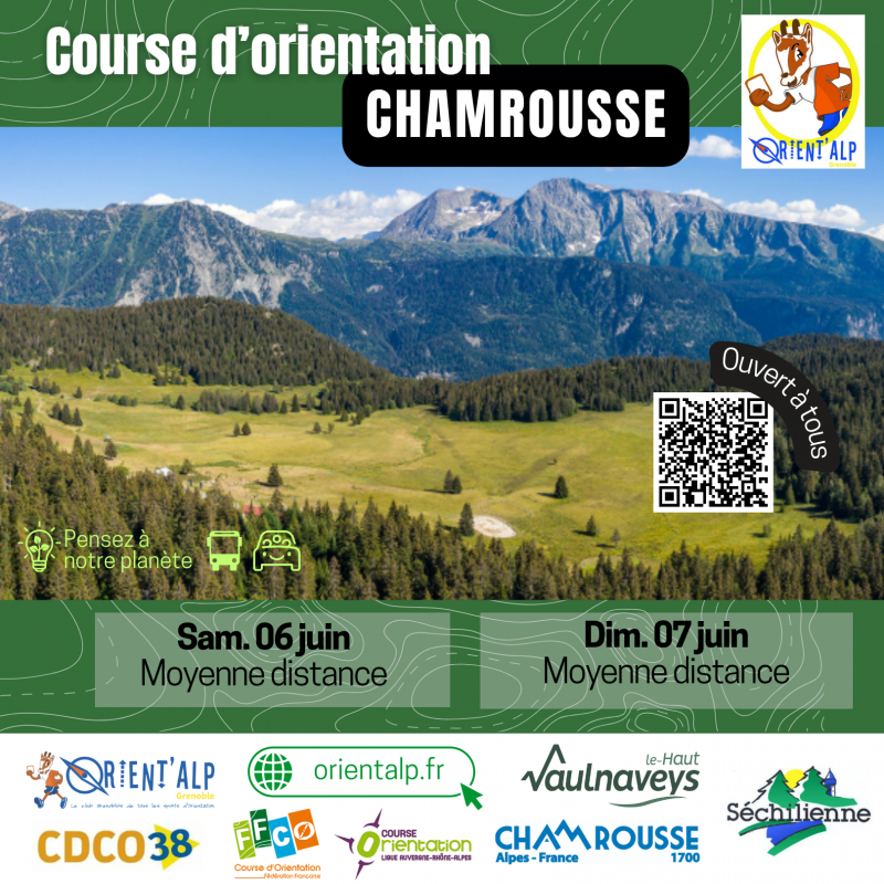 Flyer course d'orientation CHAMROUSSE