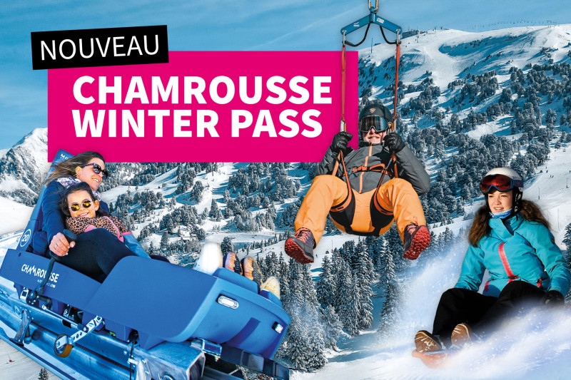 Chamrousse carte multi-activité hiver régie station ski montagne grenoble isère alpes france