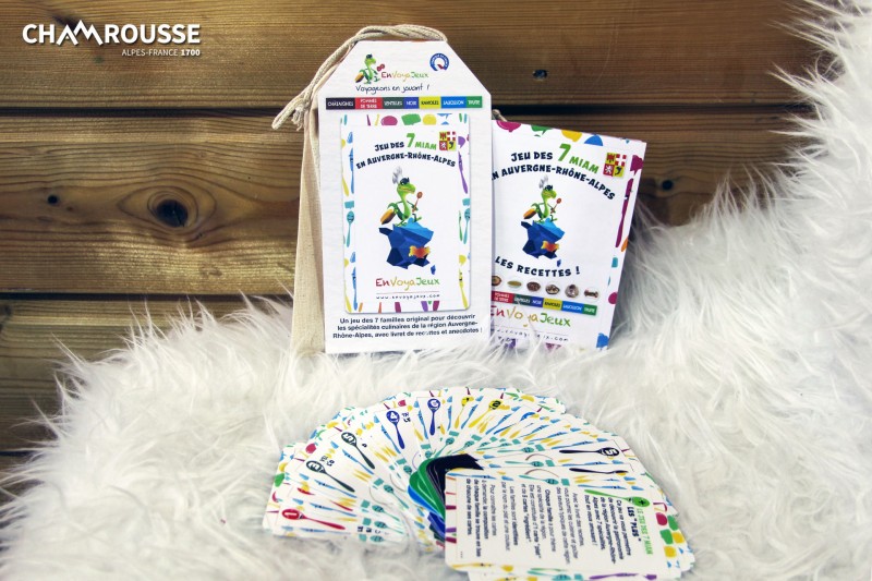 Chamrousse boutique souvenir cadeau jeu carte famille 7 familles gastronomie région station grenoble isère alpes france