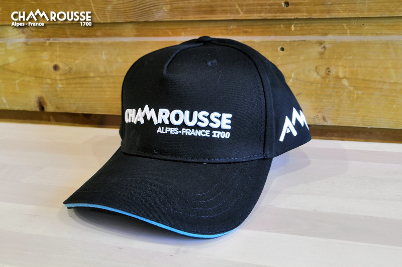Chamrousse casquette noir été boutique officielle souvenir cadeau station montagne grenoble isère alpes france