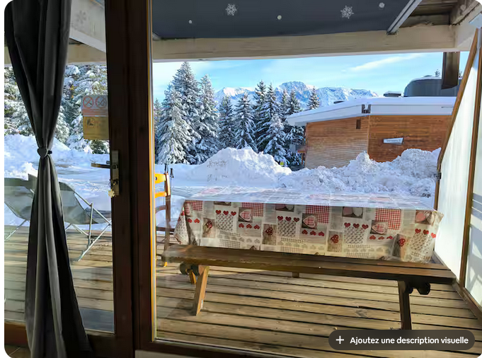 Extérieur terrasse Les Sorbier C02 Chamrousse