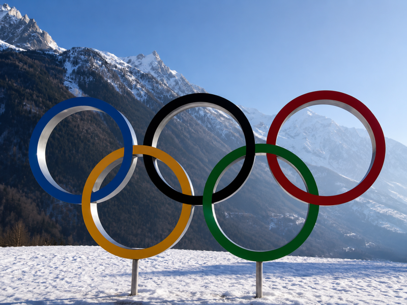 Installation des Anneaux Olympiques_Chamrousse