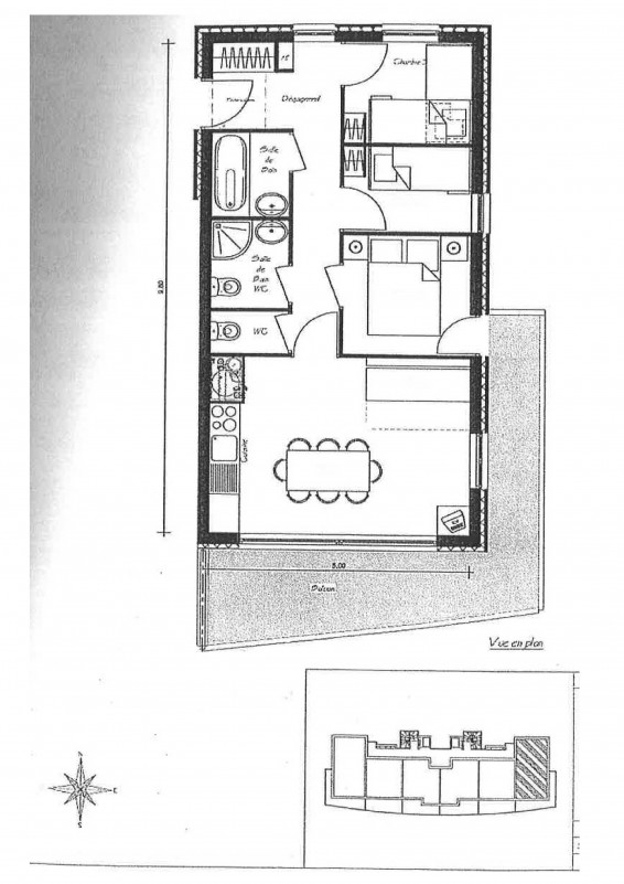 plan appartement - LBC- Ecrin des neiges C06 Chamrousse