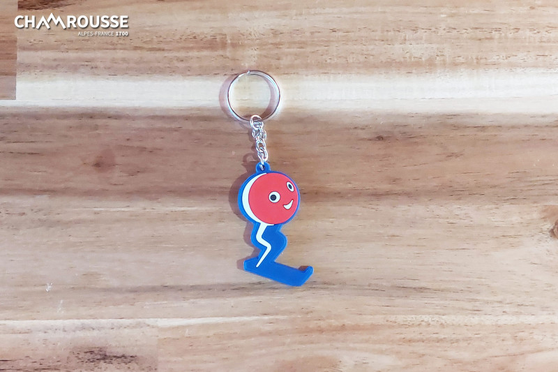 Chamrousse porte-clé clef schuss jeux olympiques jo 1968 boutique souvenir cadeau station ski montagne grenoble isère alpes france