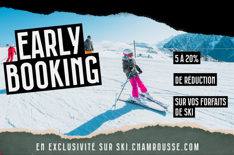 Promotion Early booking forfait ski hiver station montagne grenoble isère alpes france